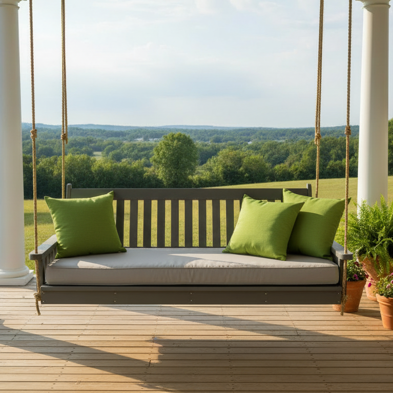 Quiet porch moment in early spring.